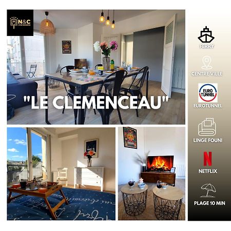 Le Clemenceau Appart-Calais Nord-Balcon-Plage Εξωτερικό φωτογραφία