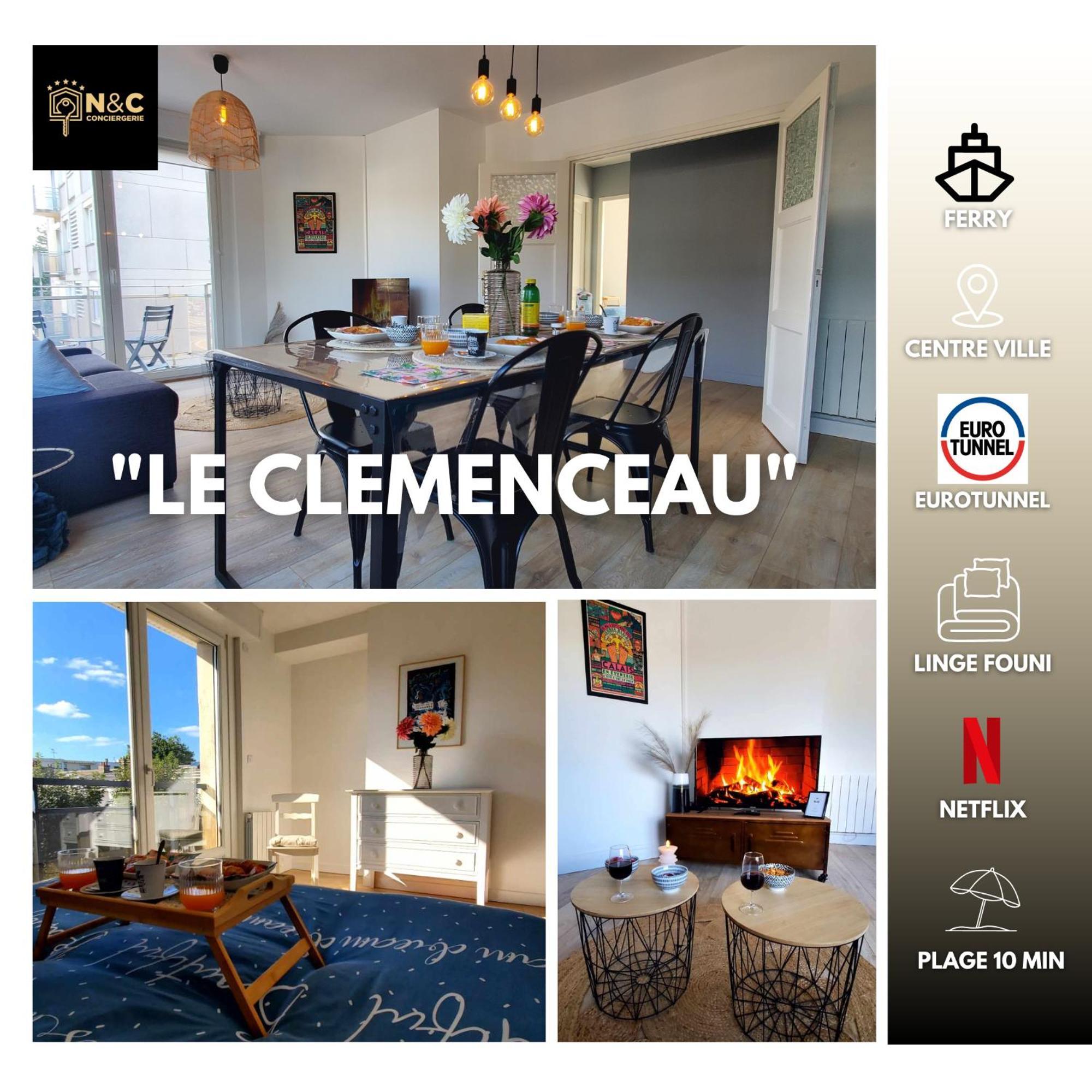 Le Clemenceau Appart-Calais Nord-Balcon-Plage Εξωτερικό φωτογραφία